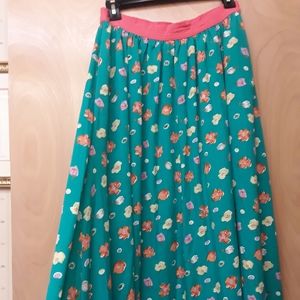 Turqouise Maxi Skirt Skirt M Comme Toi Anthro
